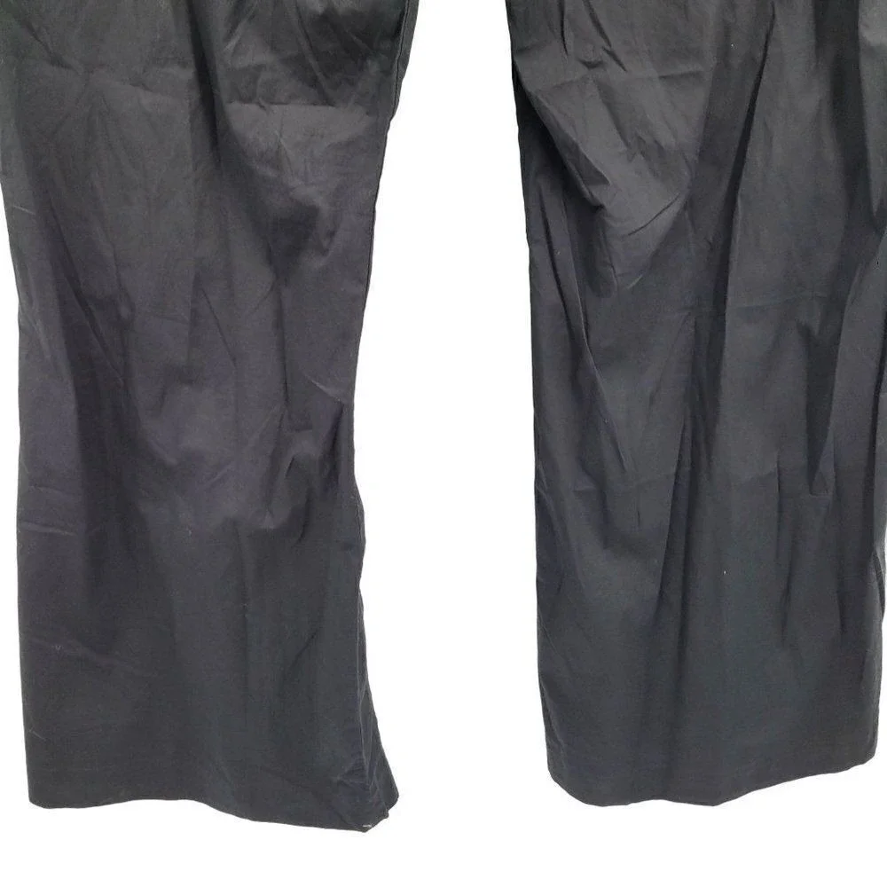 Vtg 90s Soft Surroundings Black High-Rise Flare Pants Long Tall XL-T Lightweight